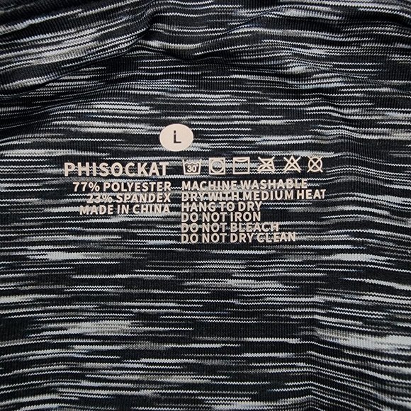 New Phisockat Womens Large 29x19 Yoga Capri Pants Leggings w/ Pockets Space Dye - Picture 7 of 7